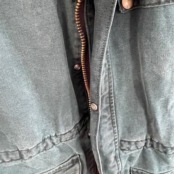 Vintage Carhartt Mens Duck Chore Flannel Duster Jacket XLarge CW043 USA - Picture 7 of 11